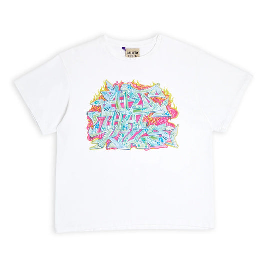 GALLERY Dept Atk Graffiti Tee T-Shirt - White Unisex Streetwear Limited Edition - Introducing the Gallery Dept. Graffiti Graphic T-Shirt, a dynamic piece that captures the essence of