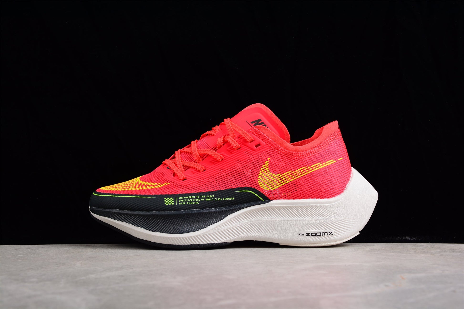Zoom - Vaporfly Ne - T% 2 Red black And Yellow Unisex Streetwear Limited Edition