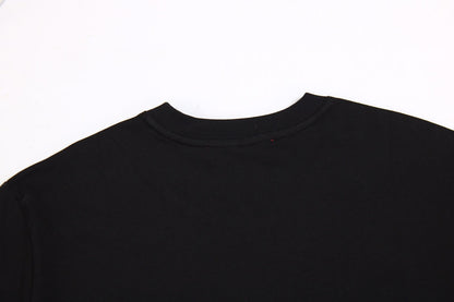 GUCCI - Balenciaga Flower Logo T-shirt - Black Unisex Streetwear Limited Edition - The GUCCI x BALENCIAGA FLOWER LOGO T-SHIRT BLACK - REPLICA is a striking blend of