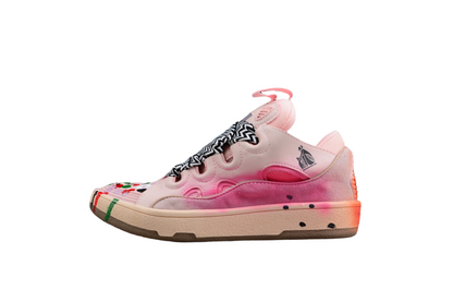 Vibrant Low Top Sneakers - Pink Unisex Streetwear Limited Edition - ### Vibrant Pink Low Top Sneakers Make a bold fashion statement with these vibrant Pink