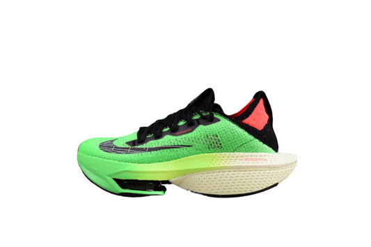 Zoom Alphafly Ne - T% 2 Green And - Black Unisex Streetwear Limited Edition - Introducing the Nike Zoom Alphafly NEXT% in a vibrant green and black colorway, designed for
