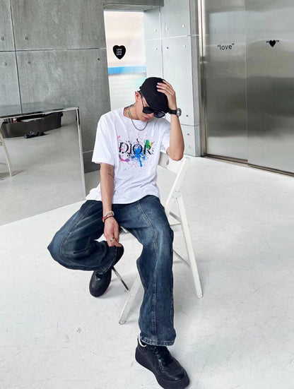 Camiseta gráfica Dior Color Splash