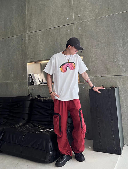 Camiseta gráfica con gafas de sol Gucci