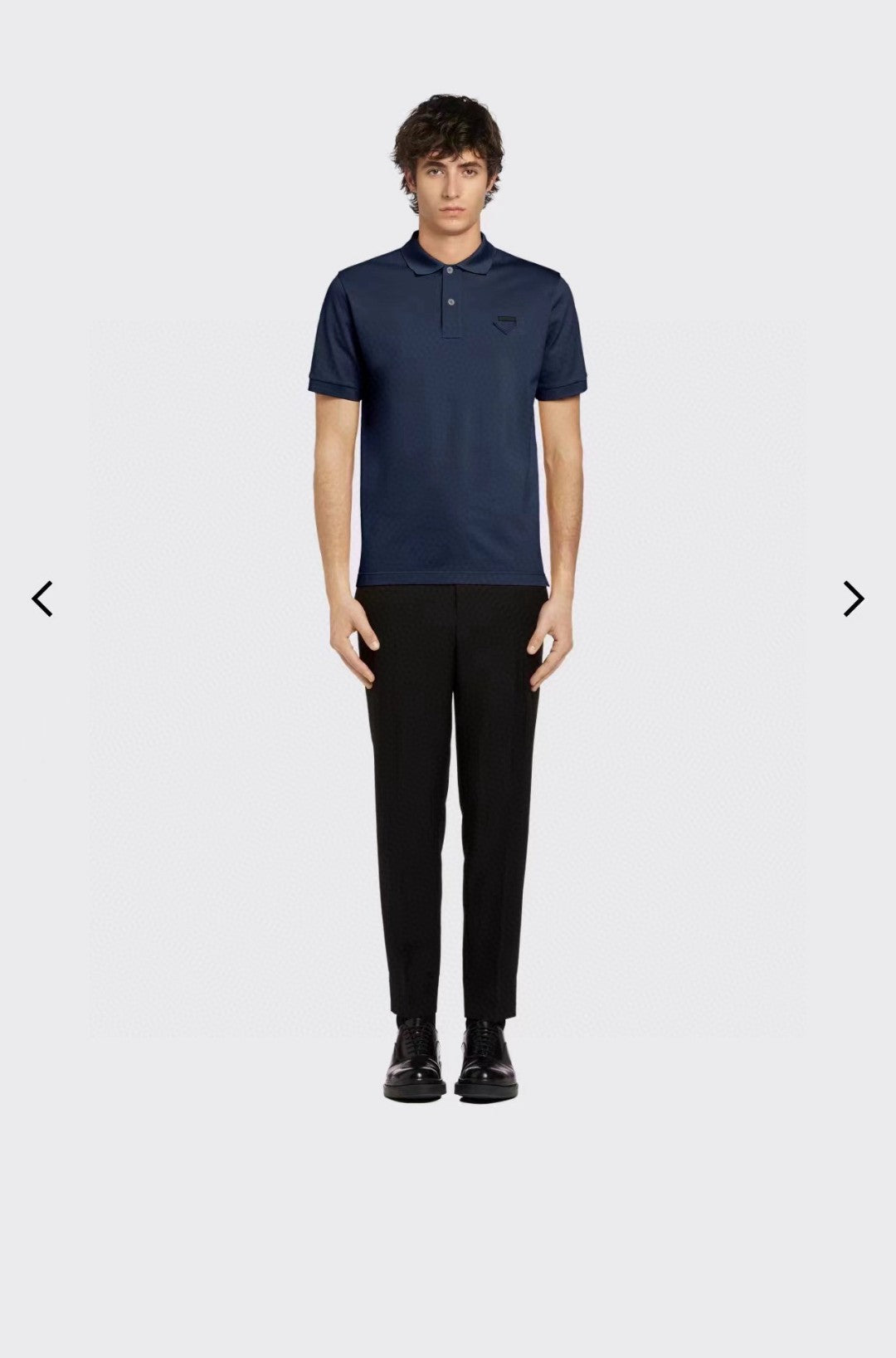 Prada Classic Navy Polo Shirt - logo - replica sneakers