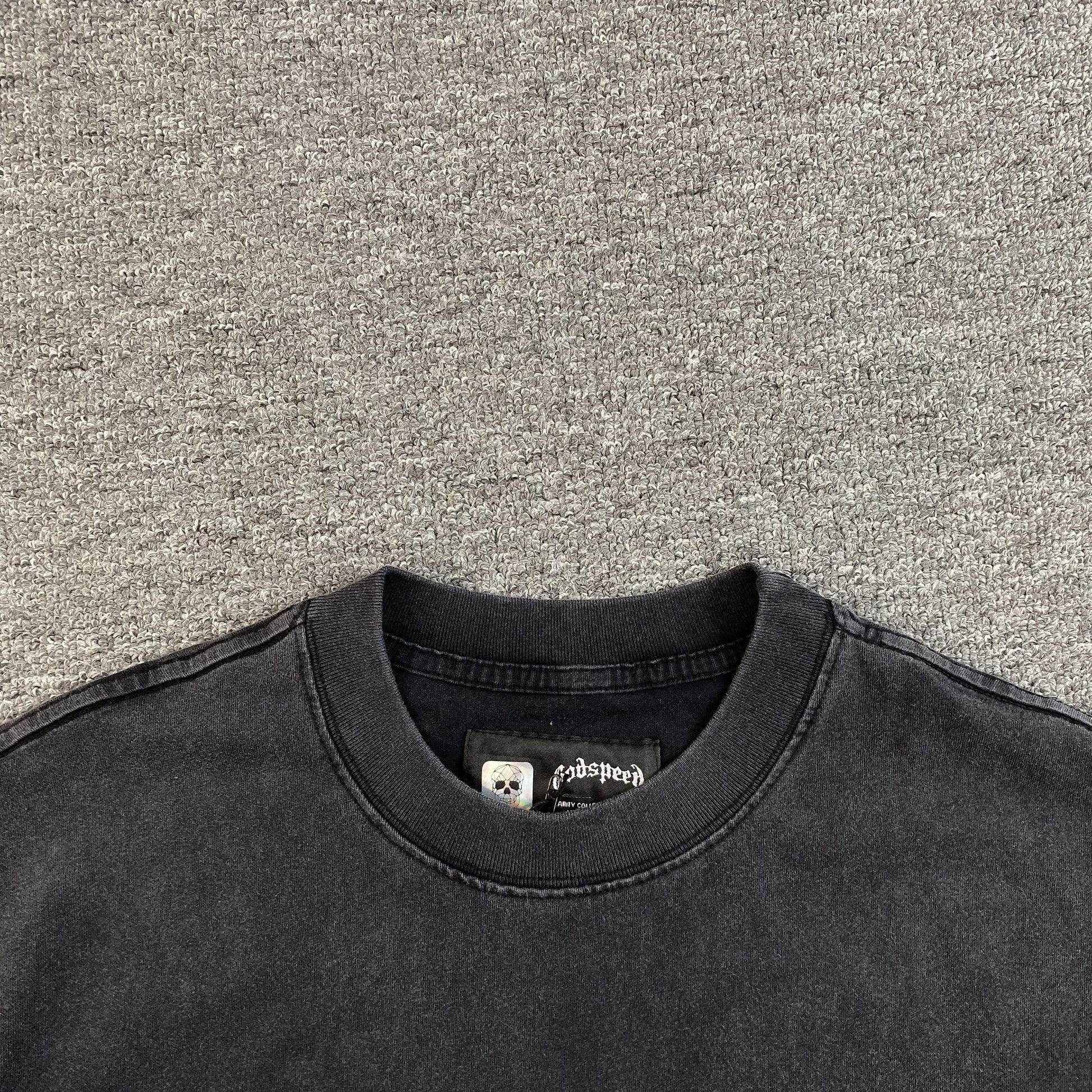 GODSPEED Amigos T-shirt Washed - Black Unisex Streetwear Limited Edition
