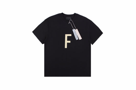Fear Of God Letter F T-shirt (black) Unisex Streetwear Limited Edition - <p dir='ltr'><span>This Fear of God t-shirt features a bold letter 'F' graphic on the