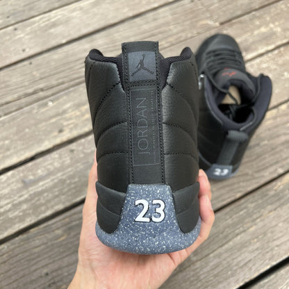 Jordan 12 Utility Sneakers - Black Unisex Streetwear Limited Edition - Introducing the Air Jordan 12 'Dark Concord,' a sleek and stylish rendition of the classic