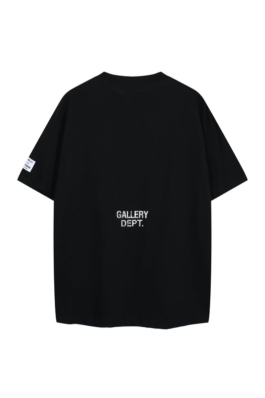 Gallery Dept. Logo T-Shirt - Black Unisex Streetwear Limited Edition - The Gallery Dept. Black T-Shirt is the epitome of minimalistic elegance combined with premium quality.