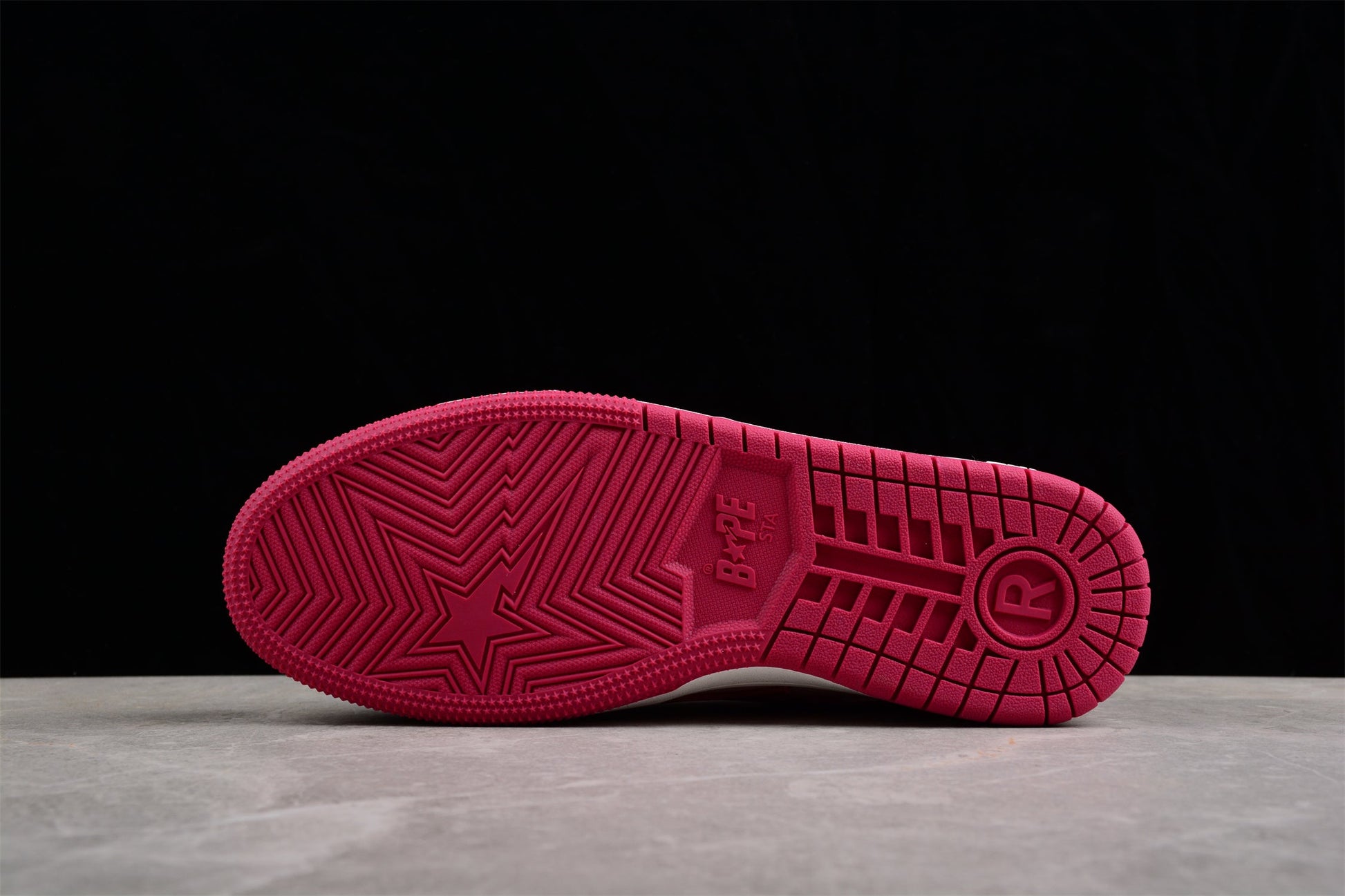 BAPE Sta Low-top Sneakers In And Pink - Red Unisex Streetwear Limited Edition - **BAPE STA Low-Top Sneakers in Red and Pink** Unleash a burst of color with the