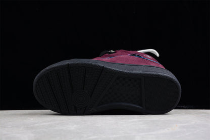 Lanvin Burgundy Suede Sneakers - Black Unisex Streetwear Limited Edition - ### Lanvin Burgundy Suede Sneakers Step up your sneaker game with these striking Lanvin Burgundy
