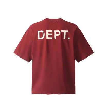 GALLERY Dept 24ss T-Shirt - White Unisex Streetwear Limited Edition - Introducing the Gallery Dept. Hand-Painted Distressed T-Shirt in Deep Red, a unique piece that embodies