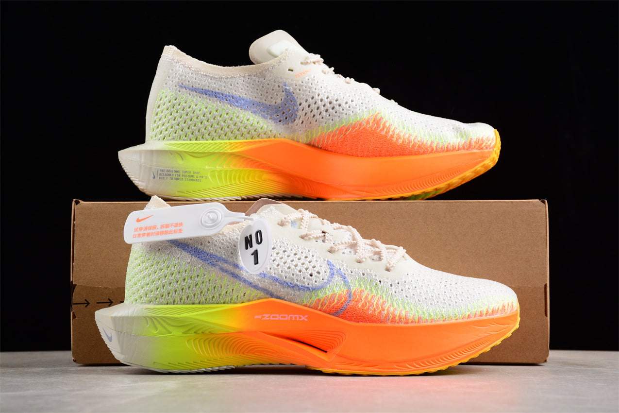 Zoom - Vaporfly Ne - T% 2 White,orange And Blue Shoes Unisex Streetwear Limited Edition - Introducing the Nike ZoomX Vaporfly Next% 2, a revolution in running performance footwear. This model