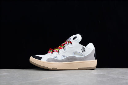 Lanvin And Grey Sneakers - White Unisex Streetwear Limited Edition - ### Lanvin White and Grey Sneakers Step into style with the Lanvin White and Grey