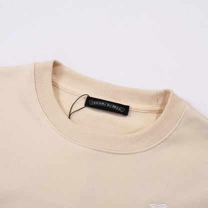 CHROME Hearts Cross Patch Sweatshirt Beige - White Unisex Streetwear Limited Edition