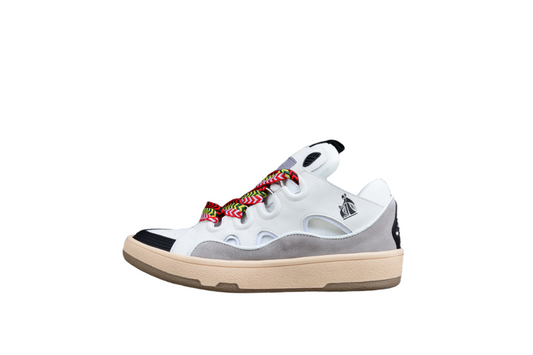 Lanvin And Grey Sneakers - White Unisex Streetwear Limited Edition - ### Lanvin White and Grey Sneakers Step into style with the Lanvin White and Grey
