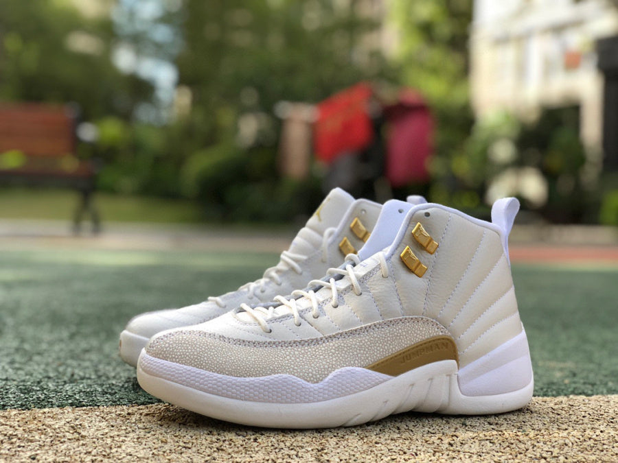Jordan 12 Ovo - White Unisex Streetwear Limited Edition - Introducing the Air Jordan 12 Retro 'Royalty' edition, a luxurious take on a classic silhouette.