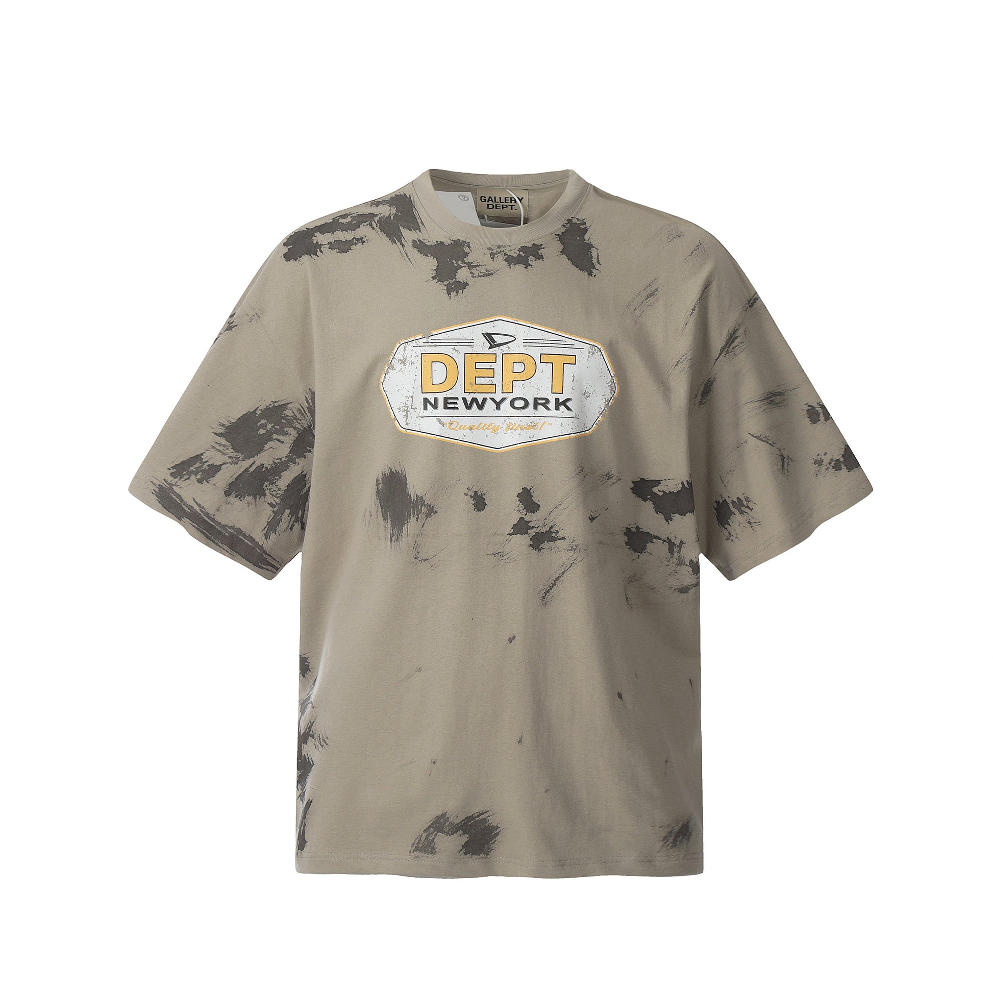 GALLERY Dept T-Shirt - Black Unisex Streetwear Limited Edition - Introducing the Gallery Dept. New York Distressed Hand-Painted Short Sleeve T-Shirt, a perfect fusion of