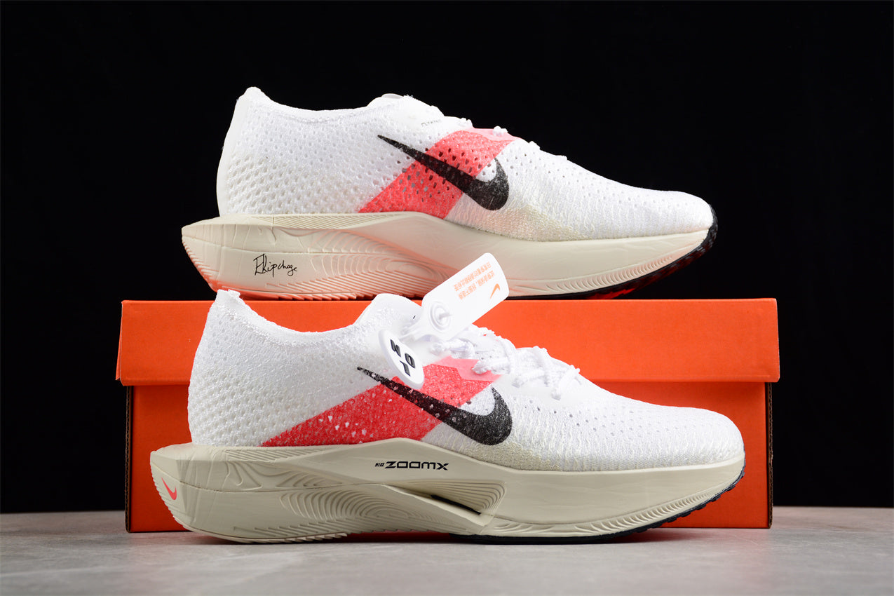 Zoom - Vaporfly Ne - T% 2 And Red Shoes - White Unisex Streetwear Limited Edition - Introducing the Nike ZoomX Vaporfly Next% 2, a pinnacle of performance running shoes designed for