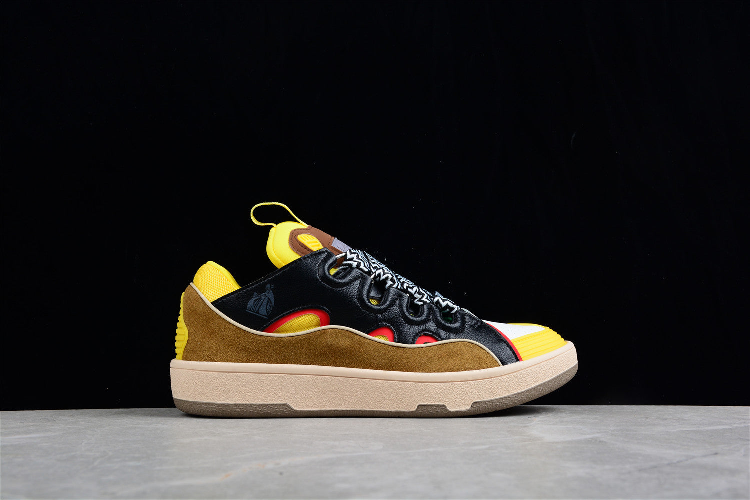 Lanvin Multi-color Sneaker T-Shirt - Black Unisex Streetwear Limited Edition - ### Lanvin Multi-Color Sneaker Elevate your sneaker game with the Lanvin Multi-Color Sneaker, a vibrant