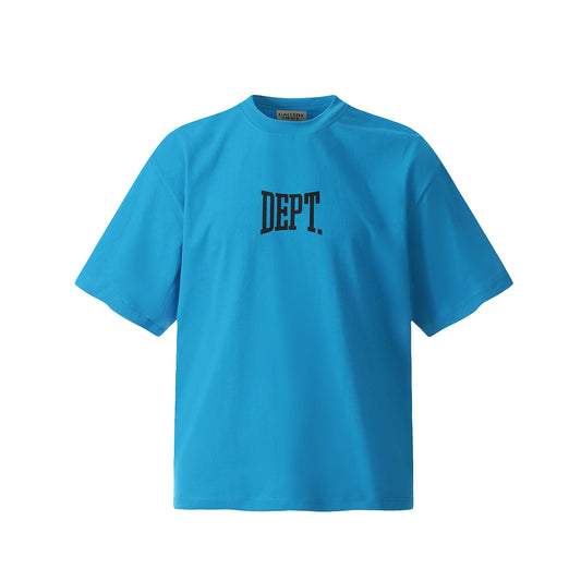 GALLERY Dept 24ss T-Shirt - Black Unisex Streetwear Limited Edition - Introducing the Gallery Dept. 'DEPT.' T-Shirt in a vibrant blue hue, a perfect blend of