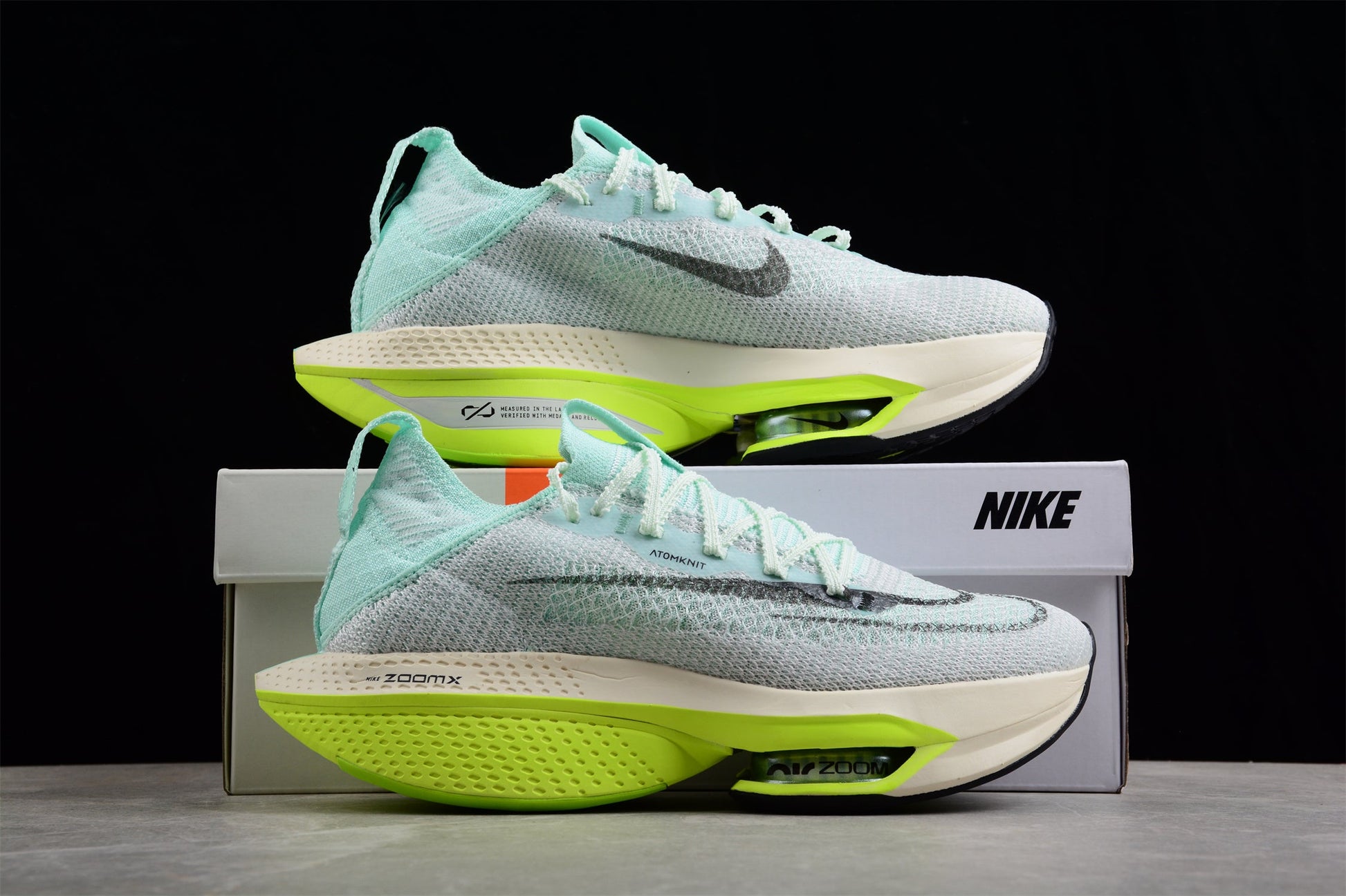 Zoom Alphafly Ne - T% 2 Mint And Yellow - Green Unisex Streetwear Limited Edition