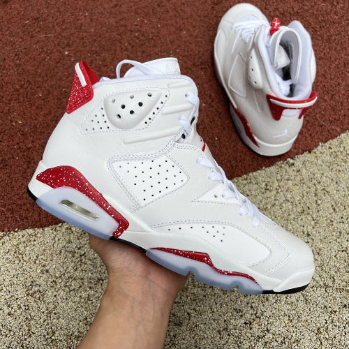 Jordan 6 red Oreo Unisex Streetwear Limited Edition - The Air Jordan 6 'Red Oreo' is a fresh take on the iconic silhouette, blending