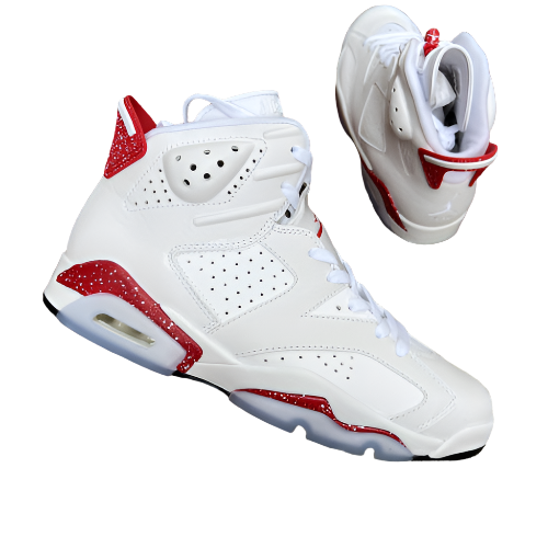 Jordan 6 red Oreo Unisex Streetwear Limited Edition - The Air Jordan 6 'Red Oreo' is a fresh take on the iconic silhouette, blending
