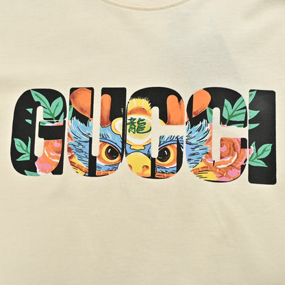 Camiseta gráfica Gucci (Crema)