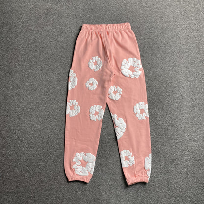 DENIM Tears Cotton Wreath Sweatpants Peach - White Unisex Streetwear Limited Edition