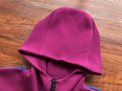 NIKE Tech Fleece Hoodie - Sangria - Game Royal - Red Unisex Streetwear Limited Edition