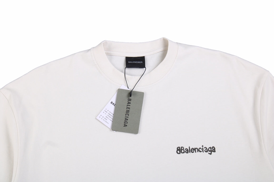 BALENCIAGA Minimalist T-shirt - White Unisex Streetwear Limited Edition - The BALENCIAGA MINIMALIST T-SHIRT WHITE - REPLICA is the epitome of understated luxury , offering