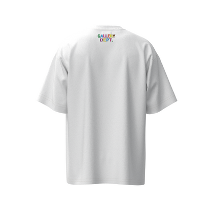 GALLERY Dept Jogger Pants - White Unisex Streetwear Limited Edition - **Gallery Dept. 'Kind People Are My Kind of People' Tee: Detailed Product Description** Introducing the