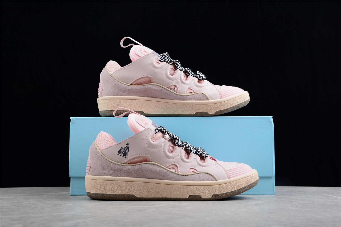 Lanvin Curb Sneakers 'blush Pink' Unisex Streetwear Limited Edition - **Product Description: Lanvin Curb Sneakers 'Blush Pink'** Elevate your sneaker game with the Lanvin Curb