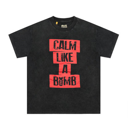 GALLERY Dept T-Shirt - Black Unisex Streetwear Limited Edition - **Gallery Dept. 'Calm Like A Bomb' T-Shirt** Elevate your streetwear collection with the Gallery Dept.