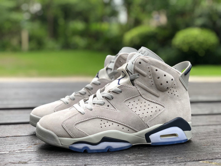 Jordan 6 Retro 'georgetown' - Blue Unisex Streetwear Limited Edition - The Air Jordan 6 'Georgetown' is a sophisticated nod to one of the most iconic