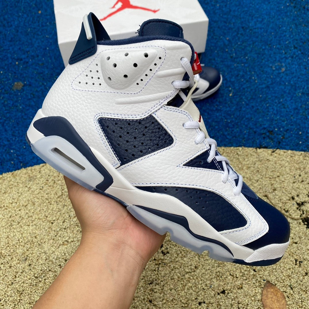 Jordan 6 Retro Olympic - Black Unisex Streetwear Limited Edition