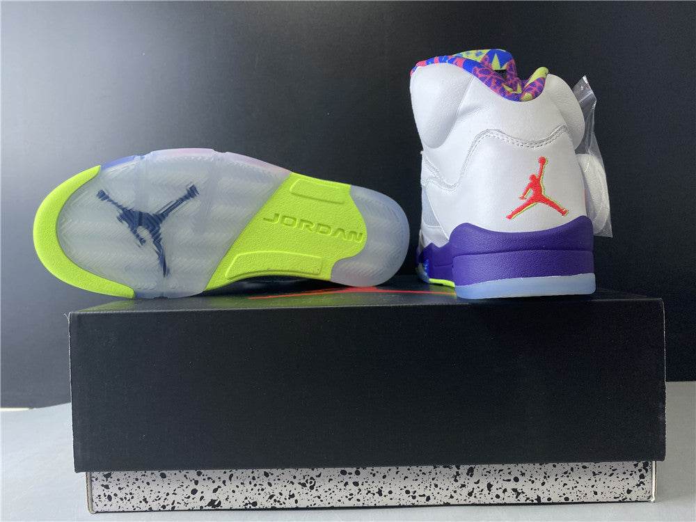 Jordan 5 Retro 'alternate Bel-air' T-Shirt - Black Unisex Streetwear Limited Edition - **Product Description: Air Jordan 5 Retro 'Alternate Bel-Air'** The Air Jordan 5 Retro 'Alternate Bel-Air'