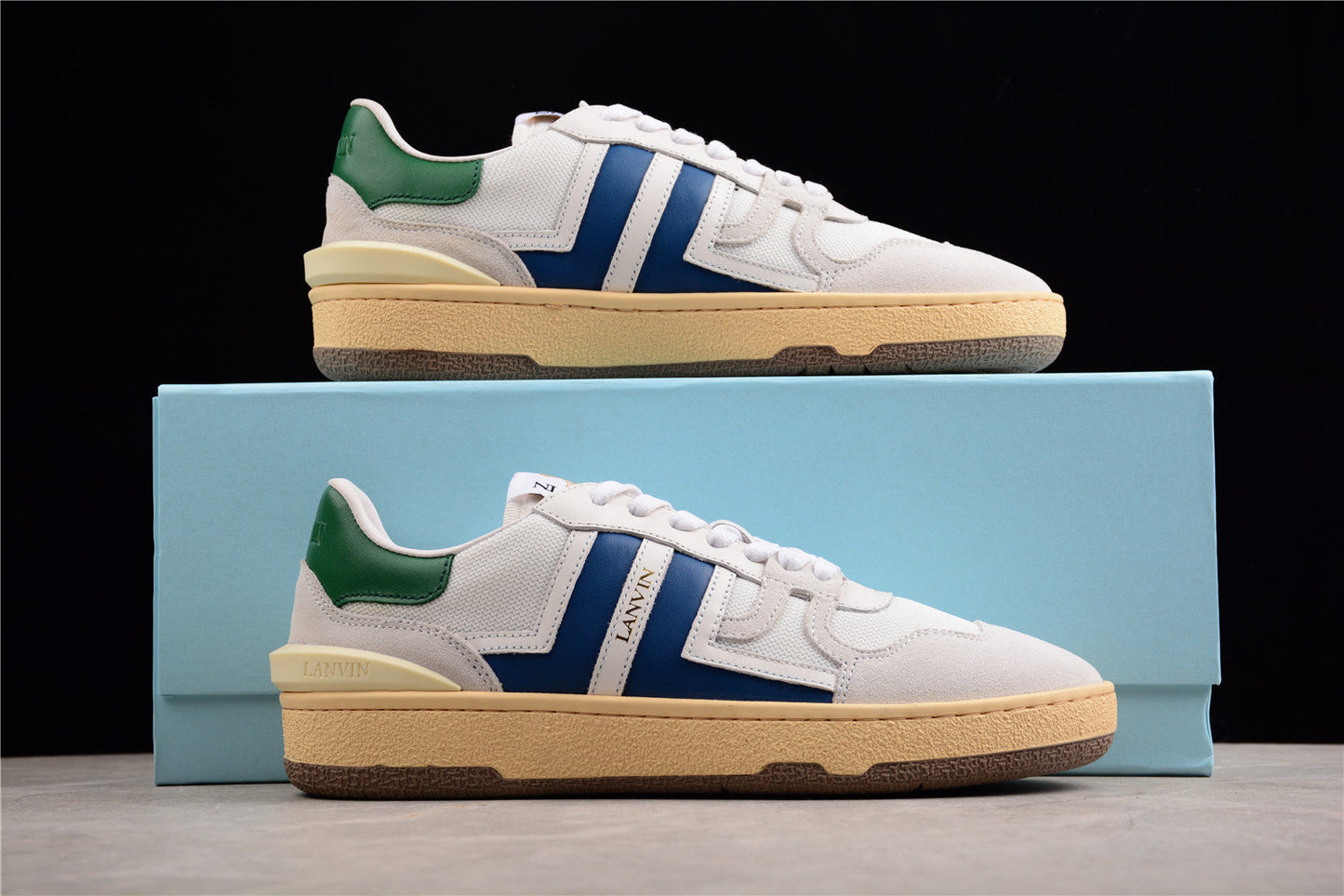 Lanvin Mesh And Suede Sneakers - White Unisex Streetwear Limited Edition - ### Lanvin Mesh and Suede Sneakers Introducing the Lanvin Mesh and Suede Sneakers, a perfect