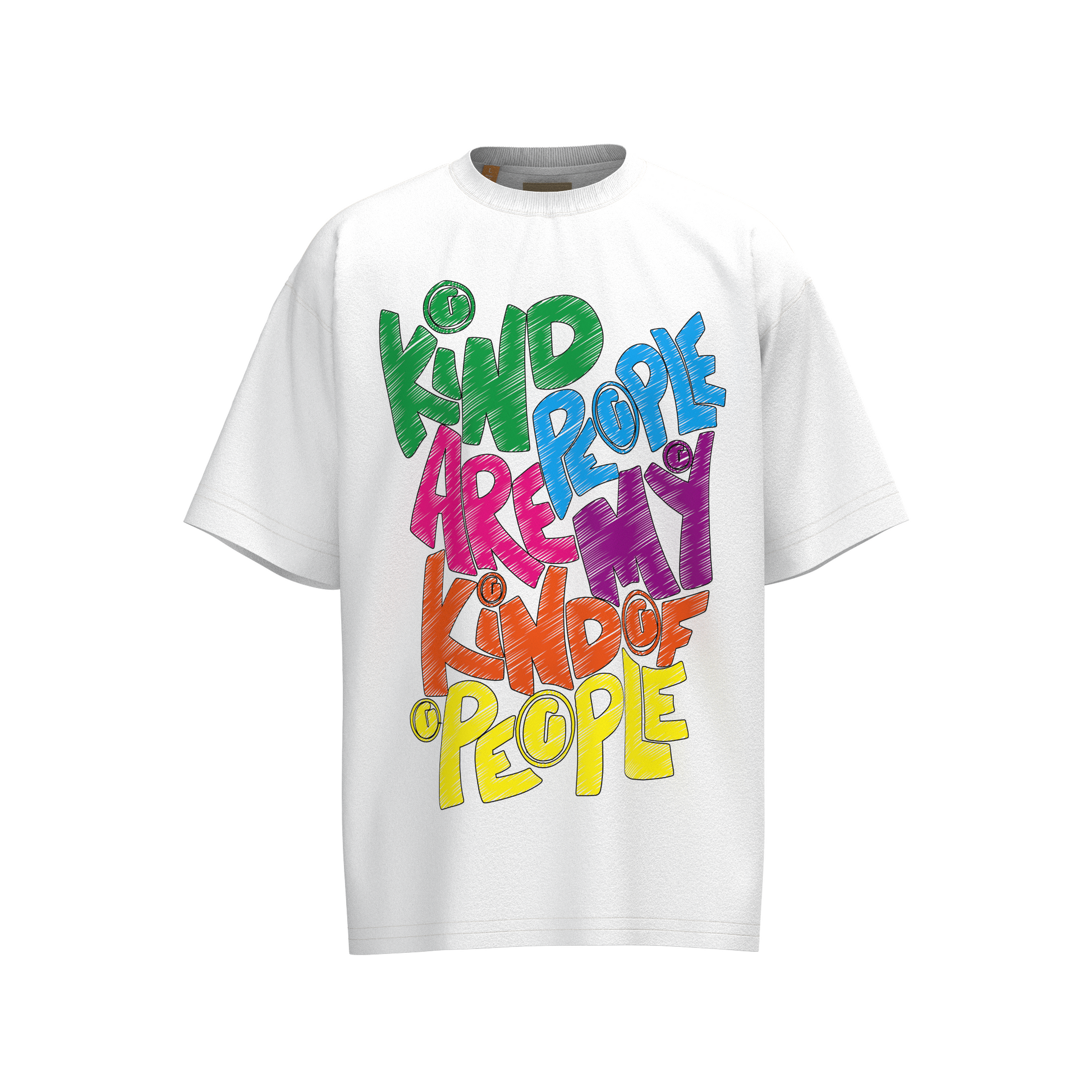 GALLERY Dept Jogger Pants - White Unisex Streetwear Limited Edition - **Gallery Dept. 'Kind People Are My Kind of People' Tee: Detailed Product Description** Introducing the