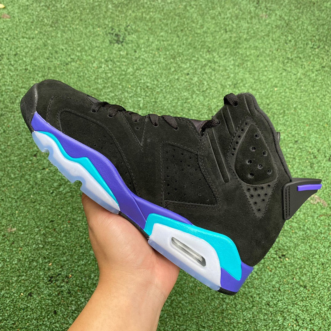 Jordan Aj6 Retro 'aqua' - Black Unisex Streetwear Limited Edition