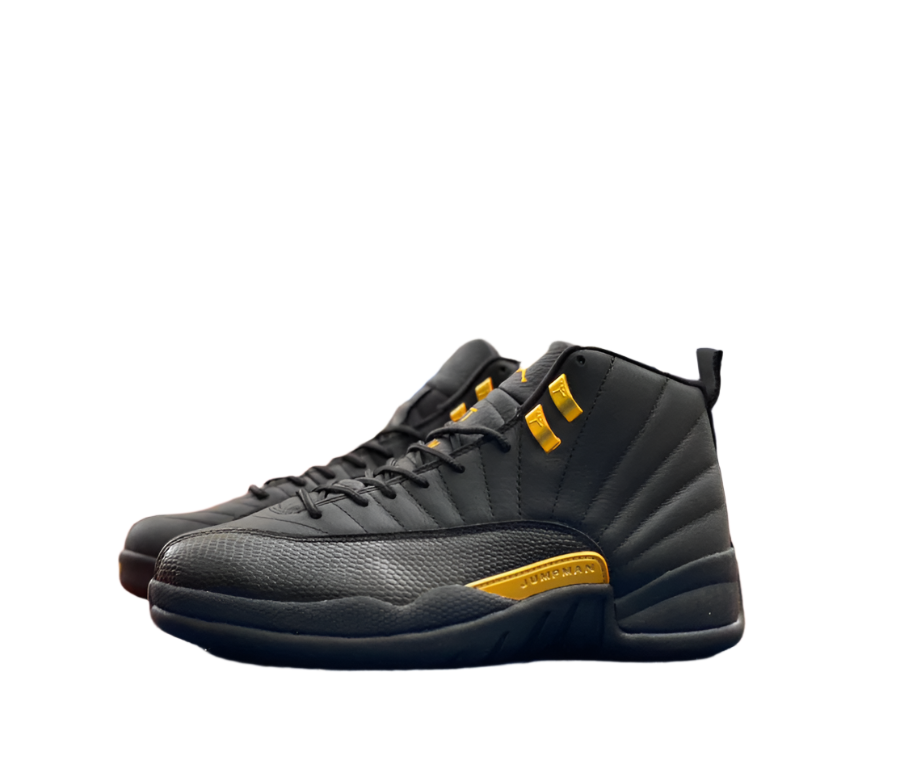 Jordan 12 Retro Ta - I Sneakers - Black Unisex Streetwear Limited Edition - Introducing the Air Jordan 12 Retro in a sleek black and yellow colorway, a dynamic