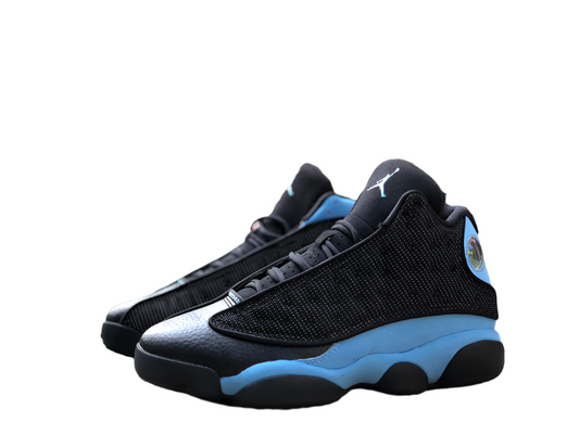 Jordan 13 black - University Blue Unisex Streetwear Limited Edition - The Air Jordan 13 in black and blue is a sleek and dynamic addition to