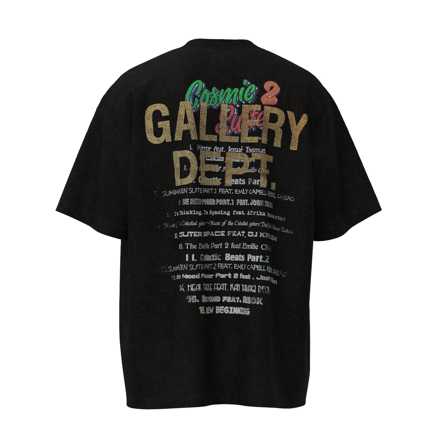 GALLERY Depy T-Shirt - Black Unisex Streetwear Limited Edition - **Gallery Dept. Cosmic Suite 2 T-Shirt** Elevate your wardrobe with the Gallery Dept. Cosmic Suite
