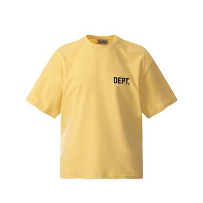 GALLERY Dept 24ss T-Shirt - Black Unisex Streetwear Limited Edition - Introducing the Gallery Dept. 'COACH' T-Shirt in Vibrant Yellow, a standout piece that combines bold