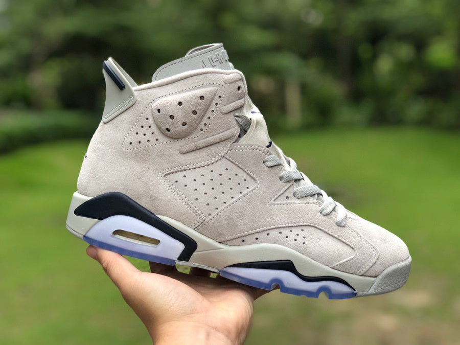 Jordan 6 Retro 'georgetown' - Blue Unisex Streetwear Limited Edition - The Air Jordan 6 'Georgetown' is a sophisticated nod to one of the most iconic