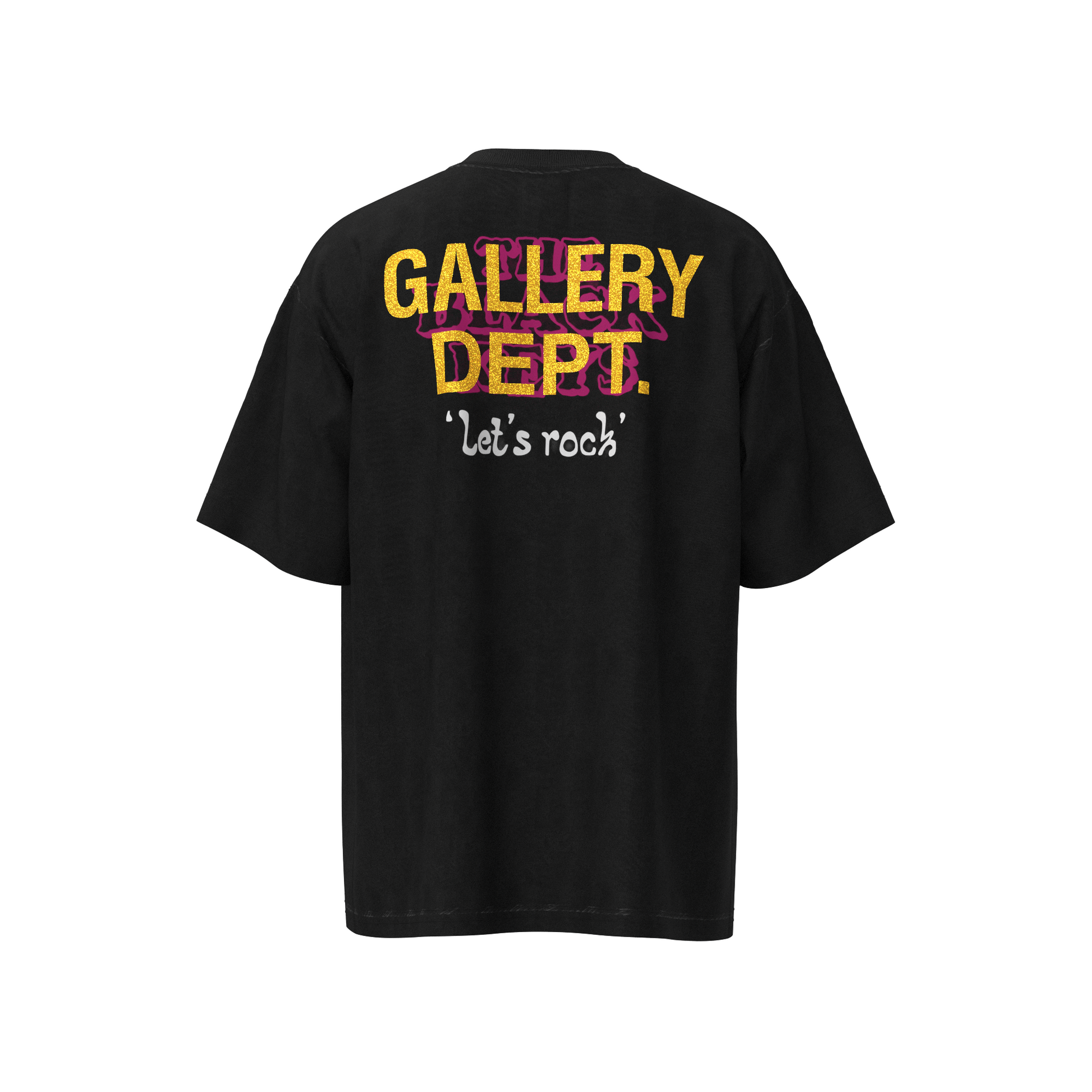 GALLERY Dept Jogger Pants - Black Unisex Streetwear Limited Edition - **Gallery Dept. 'Let's Rock' Tee: Detailed Product Description** Unleash your inner rockstar with the Gallery