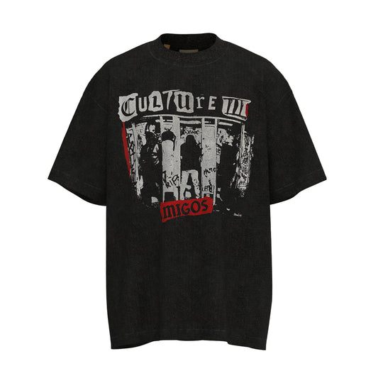 Gallery Dept T-Shirt - Black Unisex Streetwear Limited Edition - **Gallery Dept. x Migos Culture III T-Shirt** Celebrate the iconic collaboration between Gallery Dept. and