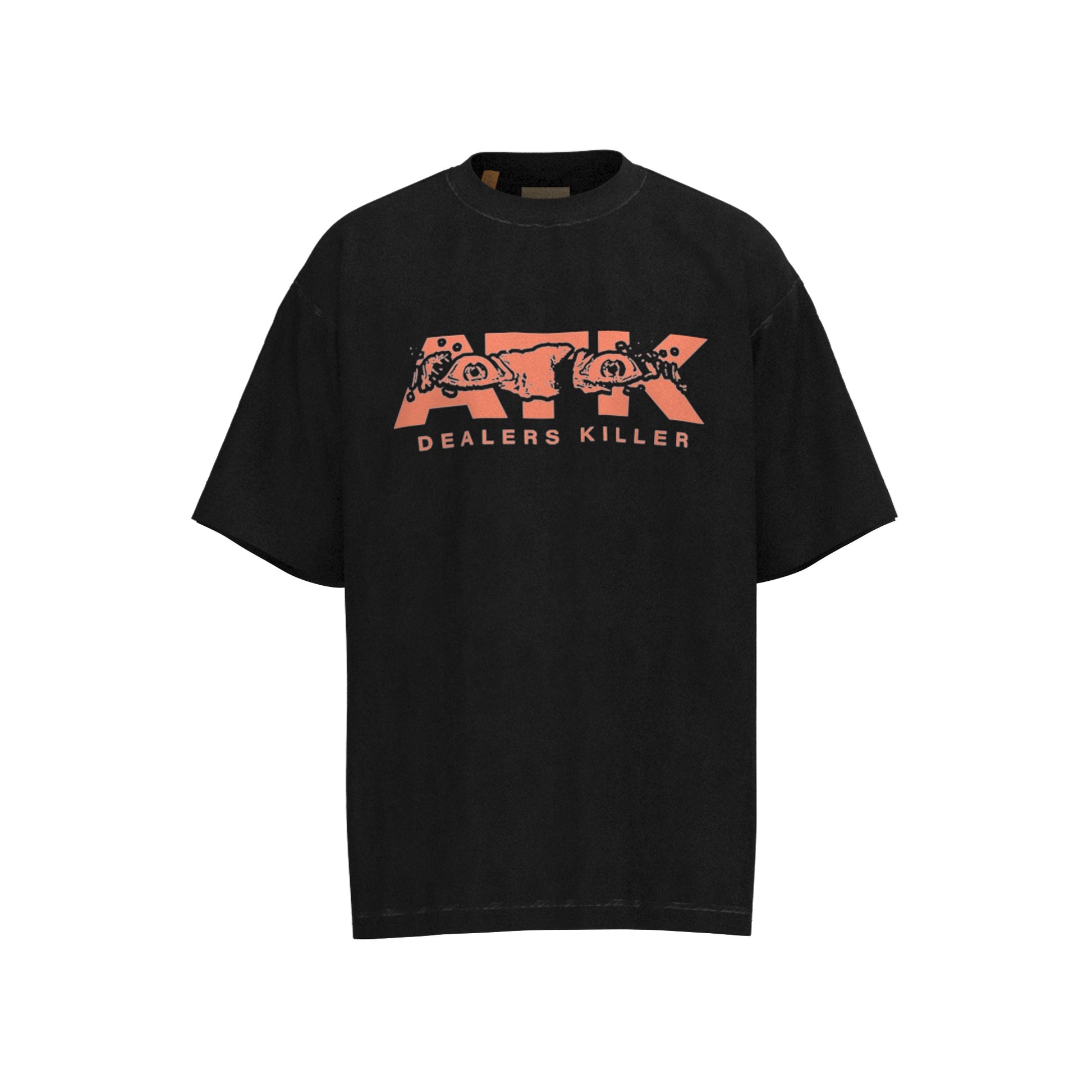 GALLERY Dept Atk T-Shirt - Black Unisex Streetwear Limited Edition - The 'Gallery Dept. Art That Kills Dealers Killer T-Shirt' is a striking and bold statement