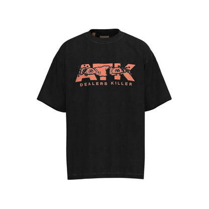 GALLERY Dept Atk T-Shirt - Black Unisex Streetwear Limited Edition - The 'Gallery Dept. Art That Kills Dealers Killer T-Shirt' is a striking and bold statement