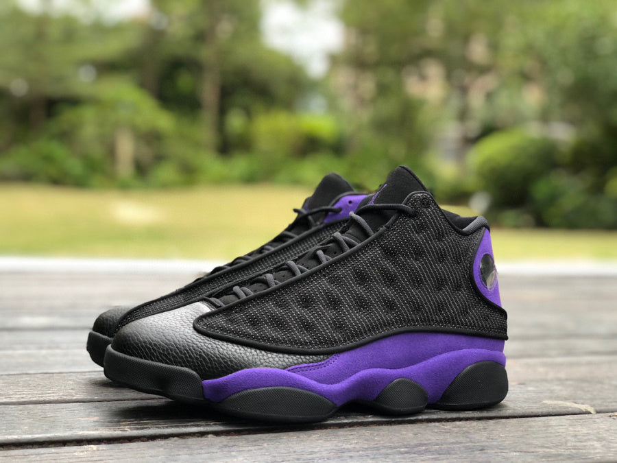 Jordan 13 Court - Purple Unisex Streetwear Limited Edition - This sneaker is a stylish addition to the iconic Air Jordan 13 lineup, featuring a